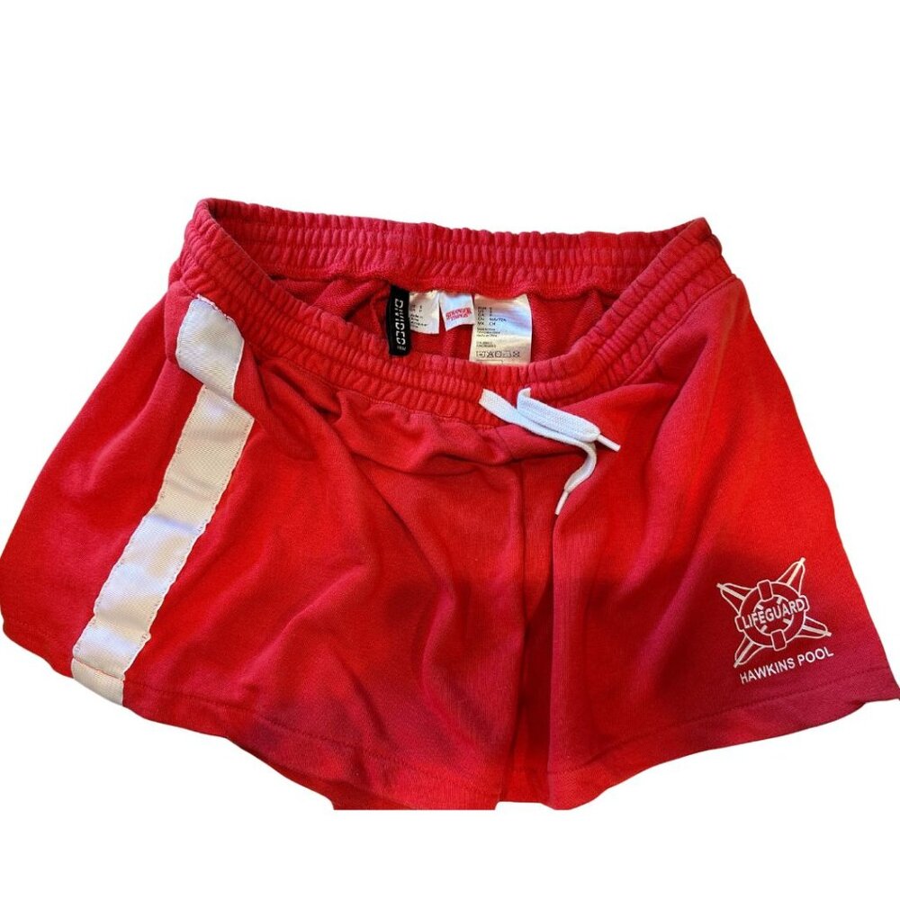Stranger Things x H&M Limited Edition Red Lifeguard Shorts - Size S